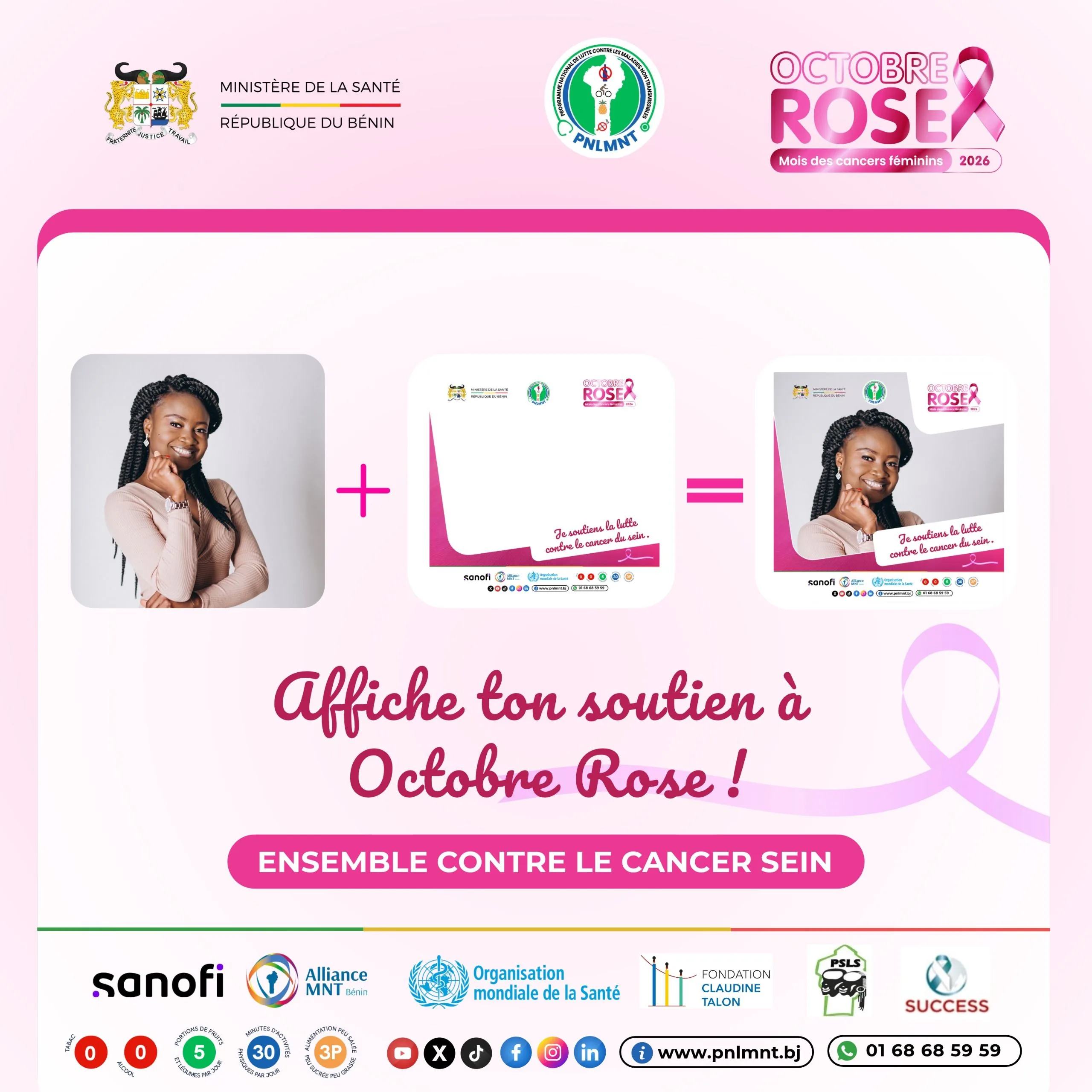 Je soutiens la lutte contre le cancer du sein.