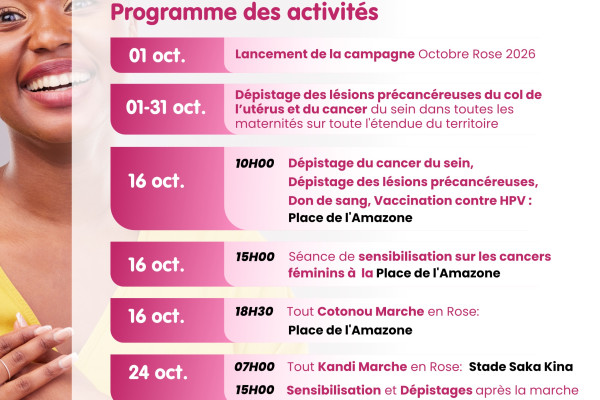 Octobre Rose 2026 : un mois pour se mobiliser contre les cancers féminins