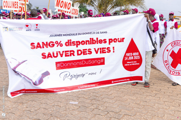 Journée mondiale du donneur de sang 2025 : Porto-Novo rend hommage aux donneurs
