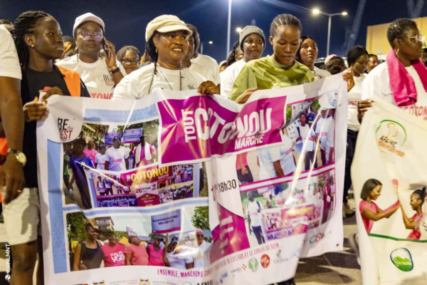 Octobre Rose: Tout Cotonou marche contre les cancers féminins