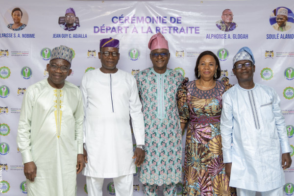 Célébration du départ à la retraite de quatre illustres personnels du PNLMNT