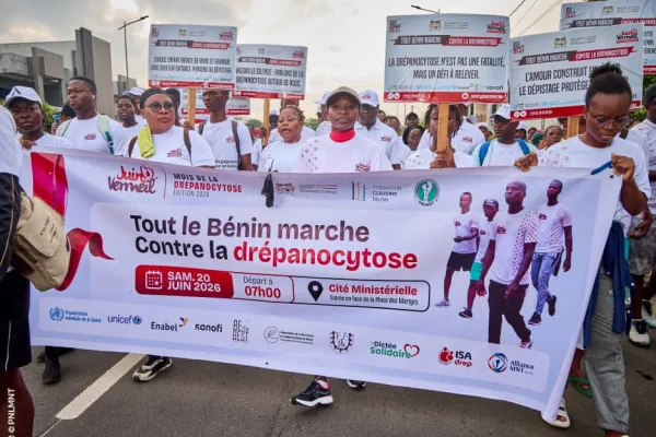 Tout le Bénin a marché contre la drépanocytose : une mobilisation historique dans les 12 départements